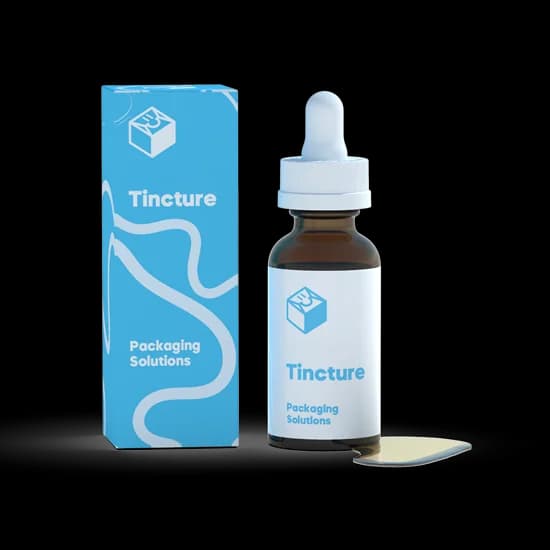 Tincture supplement packaging